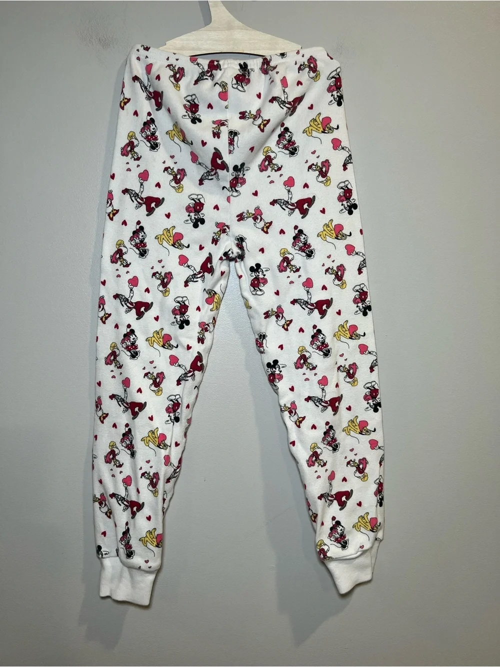 Janie and Jack White Minnie Mouse Print Pajama‎ Set with Red & Yellow Accents